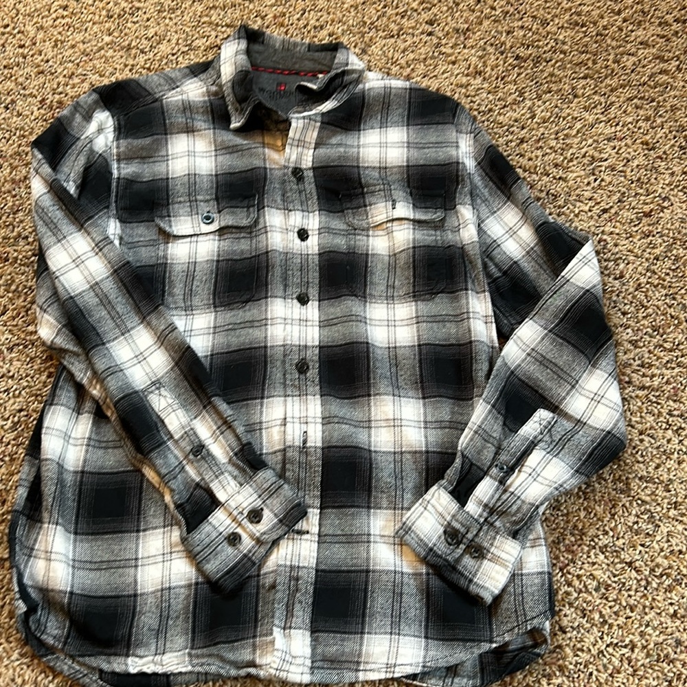 Women’s medium woolrich button down shirt
